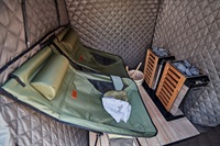 【公式】新発売【2人用】おうちDEサウナ『Rich』自宅でととのう サウナテント 家 サウナストーブ 100V ポップアップ テント ストーブ本体 簡単設営 サウナ 自宅 家庭用(追加ストーブ+専用すのこ+追加ストーン2kg（ストーブ2台）)