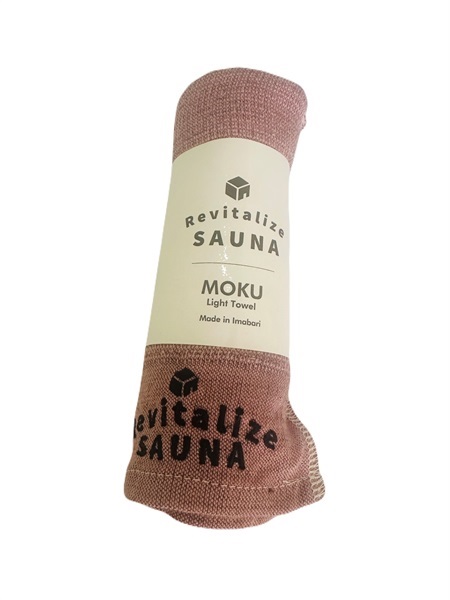 【ピンク3本セット】サウナに欠かせないMOKUタオル　RevitalizeSAUNAオリジナル　Msize（送料込）